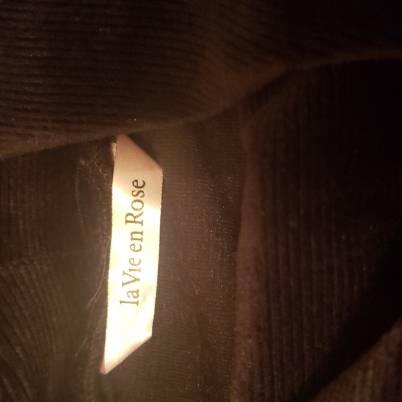 LA VIE EN ROSE Lounge Velour top - Picture 3 of 8